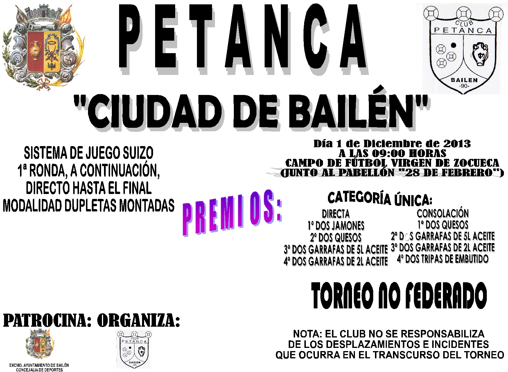 TORNEO DE PETANCA CIUDAD DE BAILÉN 