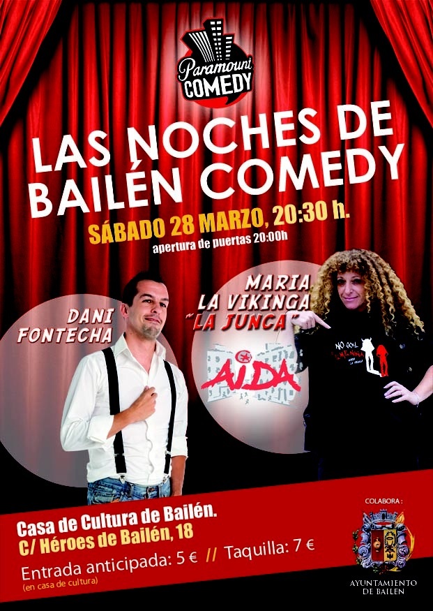 Cartel las noches de Bailén Comedia 4