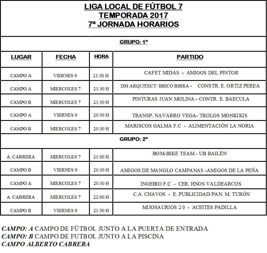 JORNADA 7º